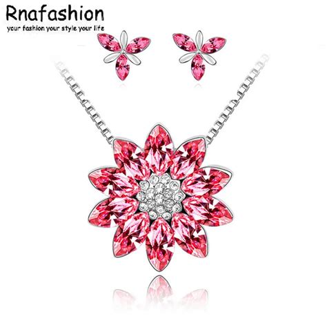 Flower Sunflower Snowflake Pendants Brand Design Wedding Crystal