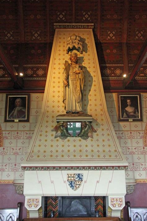 The Banqueting Hall Fireplace Castell Coch Victorian Castle Castle