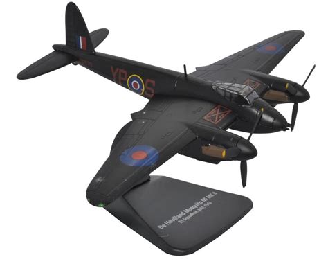 Oxford Diecast Ac102 Dh Mosquito 23 Sqn Raf 1943 Night Fighter Model 172