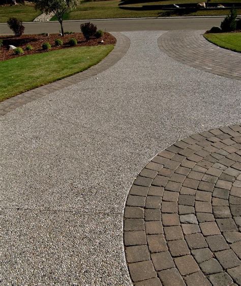 Image Result For Paver Driveway And Pebbles Flickr Pebble Driveway