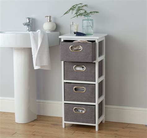 Buy Argos Home 4 Drawer Bathroom Storage Unit Grey Freestanding