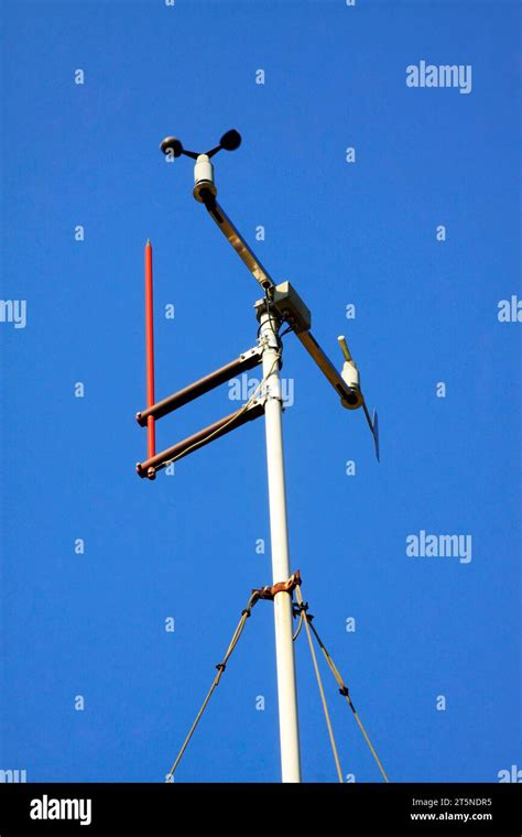 Meteorological Equipment Anemometer Closeup Of Photo Stock Photo Alamy