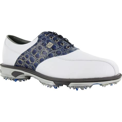 Mens Footjoy Dryjoys Tour Closeout Golf Shoes 53680 Whitenavy Croc Ebay