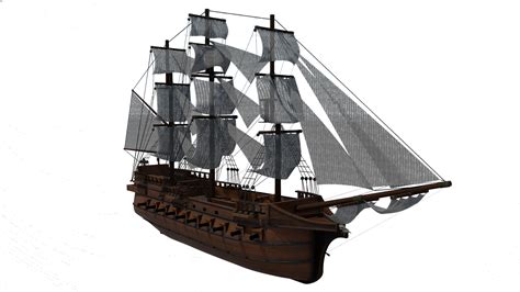 Pirate Ship Ride 3d Model
