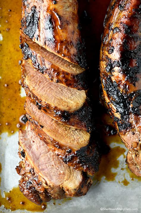 10 recipe ideas for pork tenderloin. Honey Soy Glazed Pork Tenderloin Recipe | She Wears Many Hats