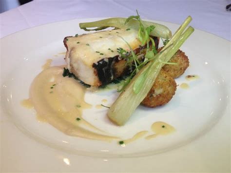Wild Cornish turbot fennel Pernod velouté Picture of The White Swan
