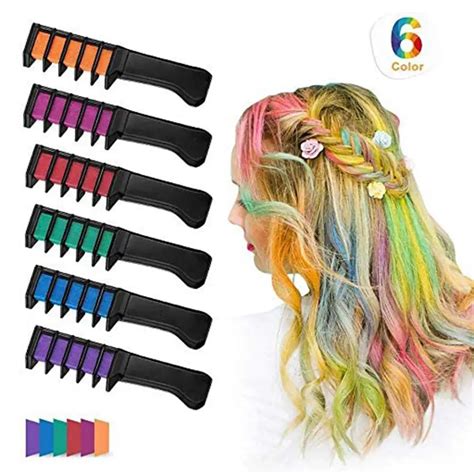 6pcs Disposable Hair Dye Combs Fast Coloring Hair Dye Cream Pen Diy