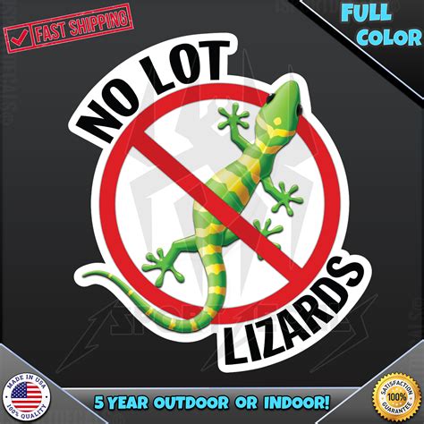 No Lot Lizards Semi Trucker Hd 077 Humor Funny Car Truck Suv Window