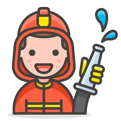 Man Firefighter Emoji Clipart Free Download Transparent Png Creazilla
