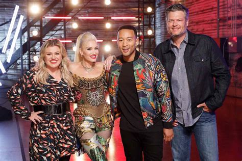 The Voice Coaches Kelly Clarkson John Legend More Cover More Than Words