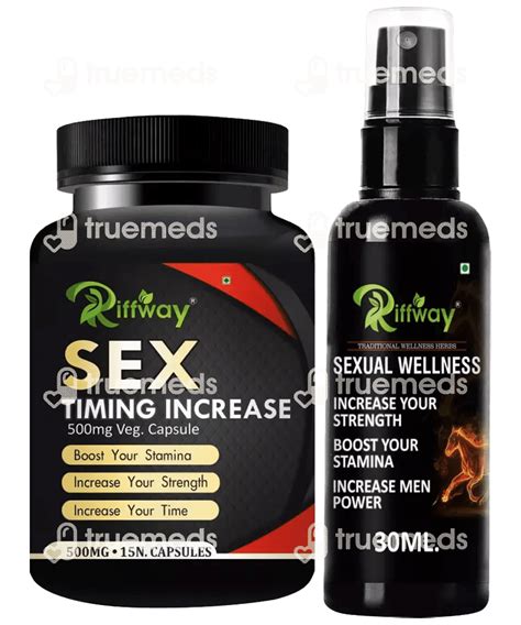 Riffway Sex Time Increase Sexual Capsules And Sexual Wellness Oil Ml Combi Kit Uses