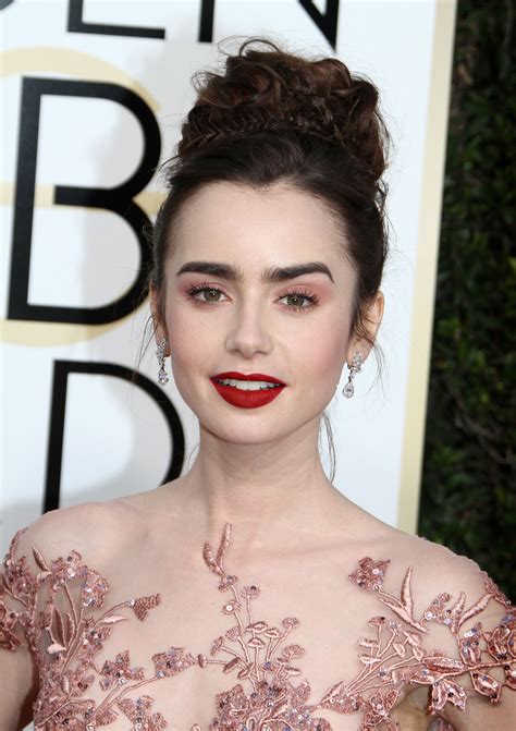 Golden Globes 2017 Lily Collins Had An Up And Down Weekend Go Fug