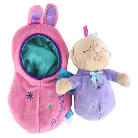 manhattan toy company snuggle pods hunny bunny 8 inches ages 6 months and older mardel