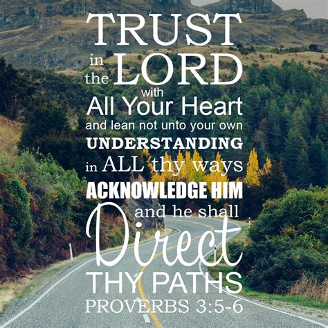 Proverbs 35 6 Trust In The Lord