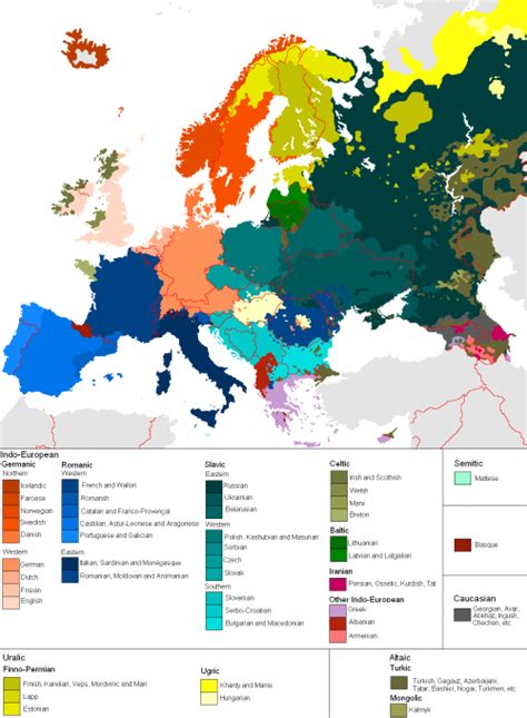 Ethnicity Map Europe