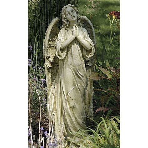 Alpine corporation praying angel statue, outdoor yard art. Praying Angel Garden Statue - 36 inch | The Catholic Company®