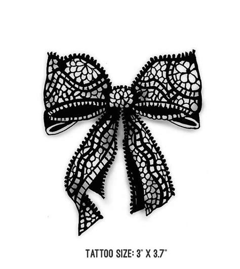 Lace Bows Romantic 2 Temporary Tattoos By Tattooliodesigns