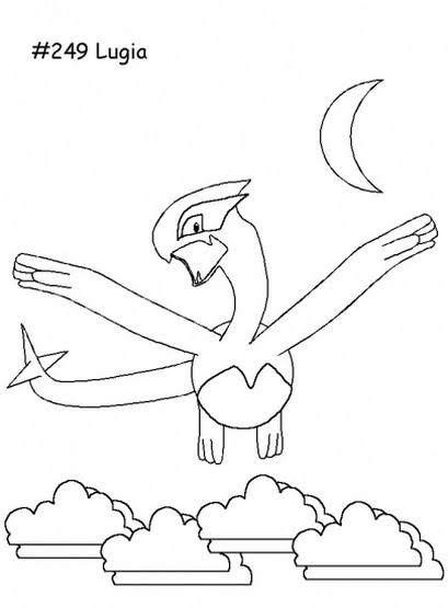 Lugia Legendary Pokemon Coloring Pages Free Pokemon Coloring Pages