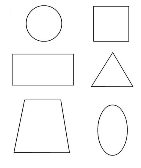 Learn To Draw Basic Shapes Coloring Page Netart
