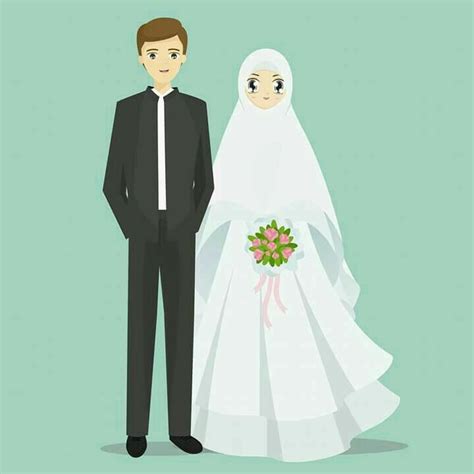 Wallpaper Kartun Muslim Romantis
