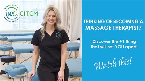 Are You Thinking Of Becoming A Massage Therapist Youtube