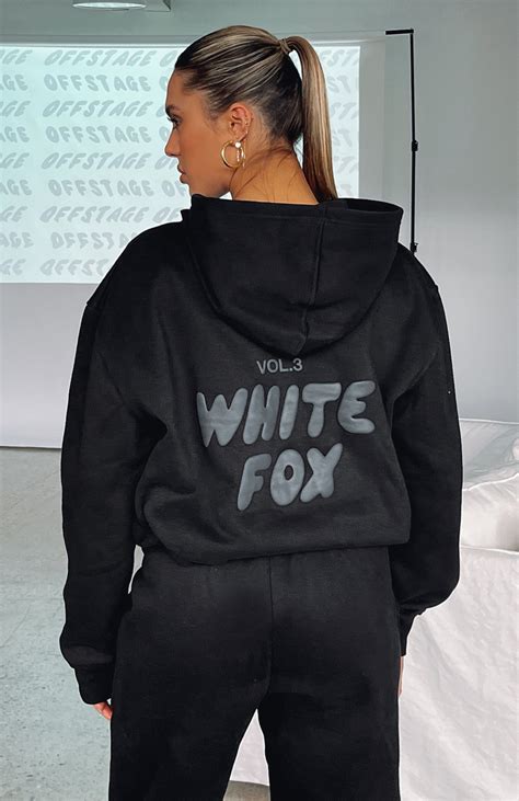 Offstage Hoodie Onyx White Fox Boutique