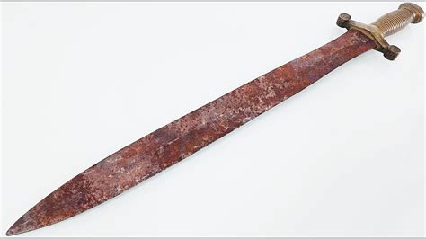 Rusty Sword Restoration Famous Gladius Youtube
