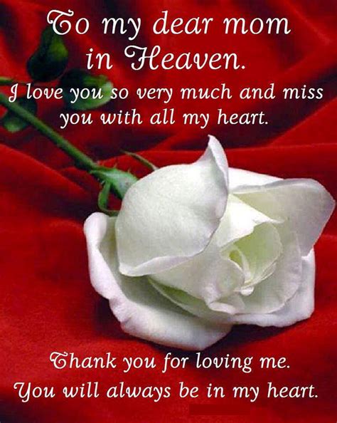 Miss You Mom In Heaven