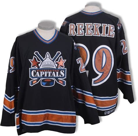 1998 99 Joe Reekie Washington Capitals Game Worn Jersey