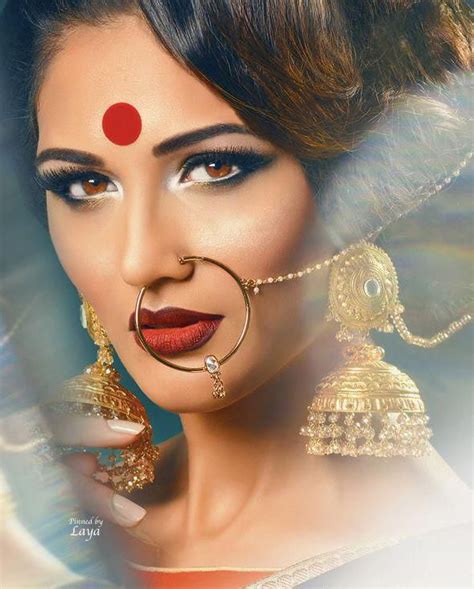 Indian Bridal Jewellery Love The Jhumkas And Nose Ring Bridaljewellery Bridal Jewellery