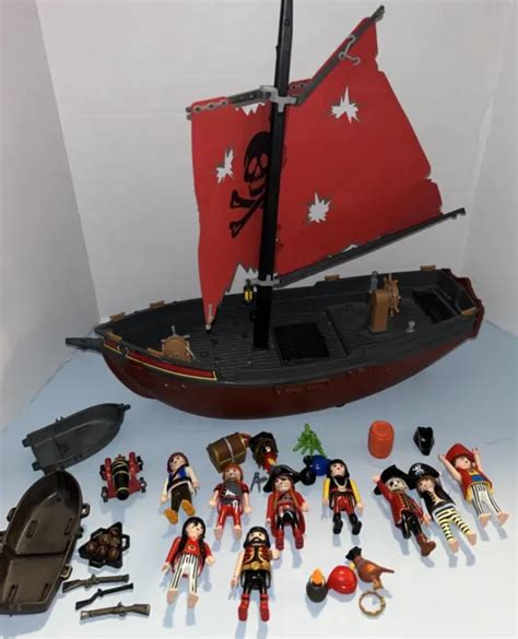 PLAYMOBIL PIRATE SHIP Red Corsair PicClick