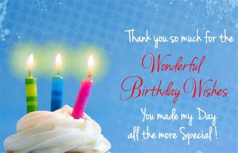 Thank You Birthday Candles Free Birthday Thank You Ecards 123 Greetings