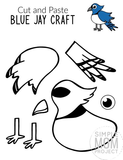 Cut And Paste Bird Crafts For Kids Simple Mom Project