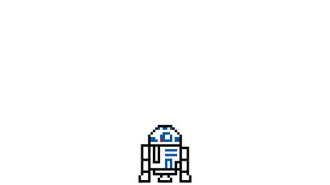 Star Wars Pixel Art Logo Pixels R2 D2 Brand Shape Line Product