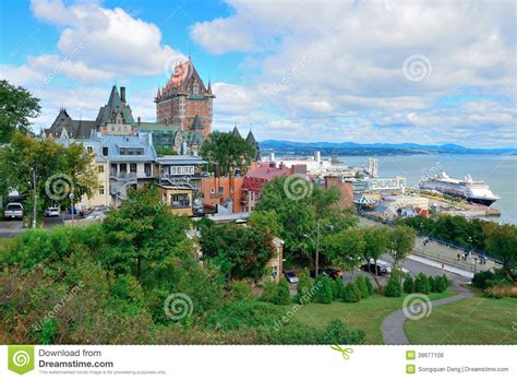 Québec-Stadtstadtbild stockfoto. Bild von stadtstadtbild ...