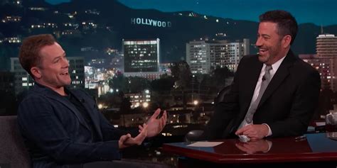 Taron Egerton Talking About Rocketman To Jimmy Kimmel Video POPSUGAR
