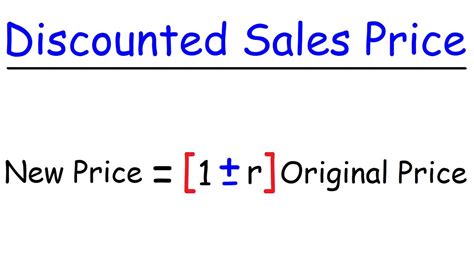 How To Calculate The Sales Price After Discount Youtube