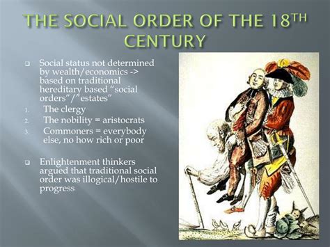 Ppt The Social Order Of The 18 Th Century Powerpoint Presentation