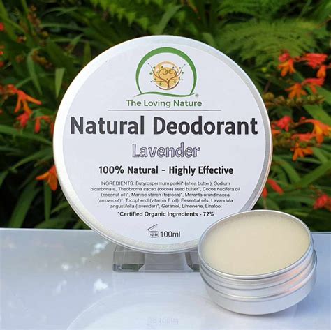 Natural Organic Deodorant Cream Lavender The Loving Nature