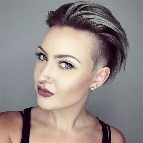 Glowing Undercut Short Hairstyles For Women Page Of