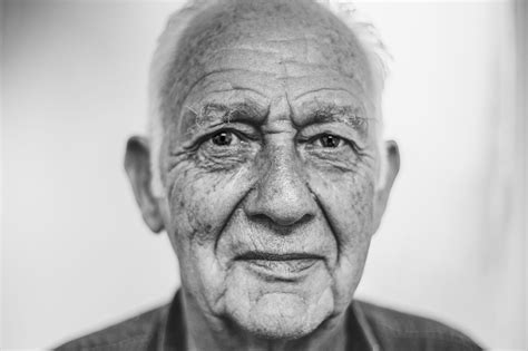 Aging Old Man Adult Face Front View Senior Men Senior Adult