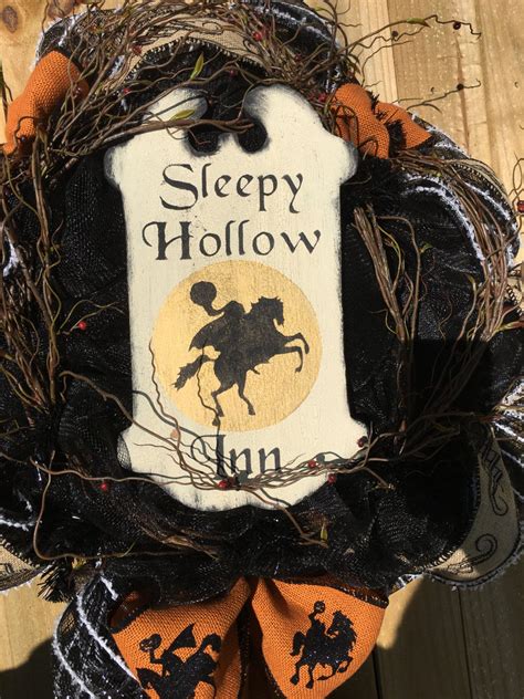 Halloween Wreath Halloween Decor Sleepy Hollow Wreath Sleepy Hollow