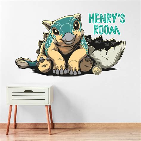 Jurassic World Camp Cretaceous Wall Sticker Bumpy Personalised Name