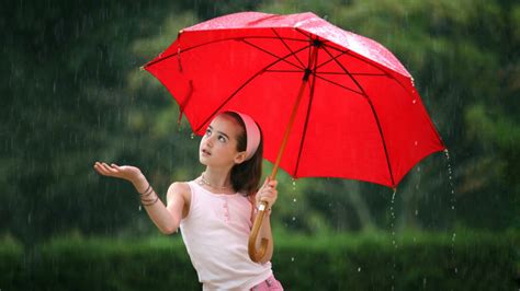 Umbrella Child Rain Girl Cute Girl Photo 9653 Hd Stock Photos