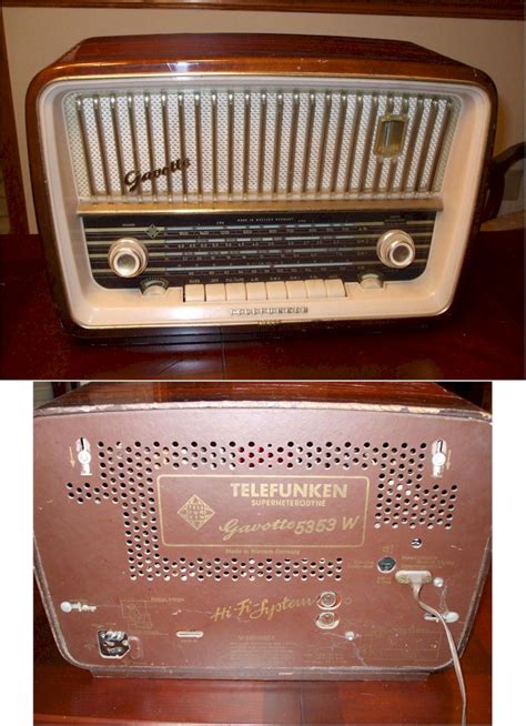 Radio Attics Archives Telefunken Gavotte 5353w Manufactured In Germany