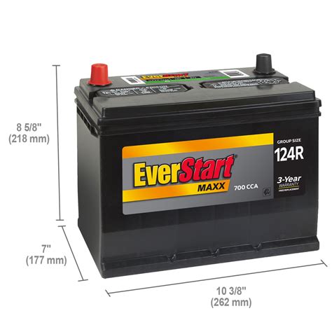 Everstart Plus Lead Acid Automotive Battery Group Size 65 12 Volt750