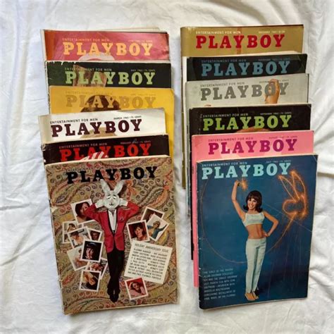 PLAYBOY MAGAZINES 1965 FULL SET ALL 12 ISSUES 80 00 PicClick