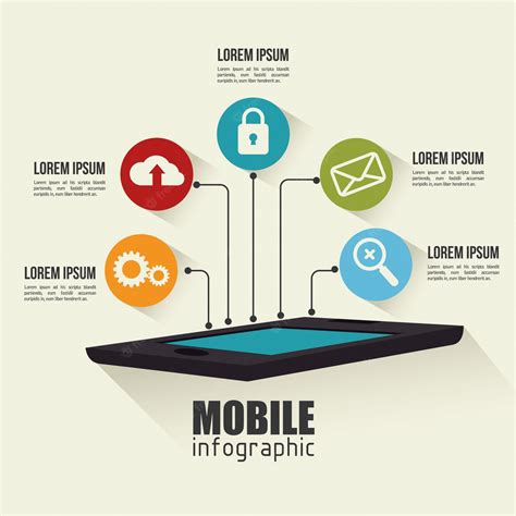 Premium Vector Mobile Infographic Design