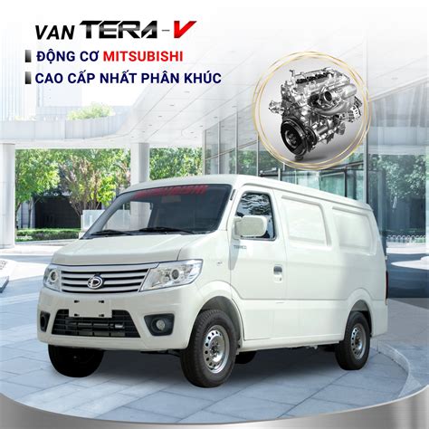 Xe Tải Van Teraco Tera V 2 Chỗ 945kg động Cơ Mitsubishi Mới Nhất