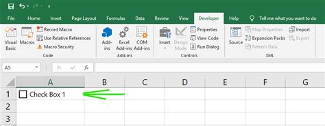 How To Insert A Checkbox In Ms Excel Geeksforgeeks
